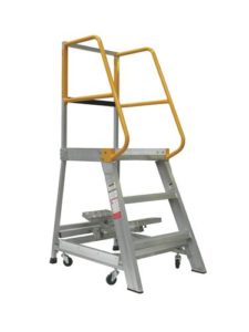 GPO 3 - 3 ft Order picking Ladder Aluminium 200 kg Industrial